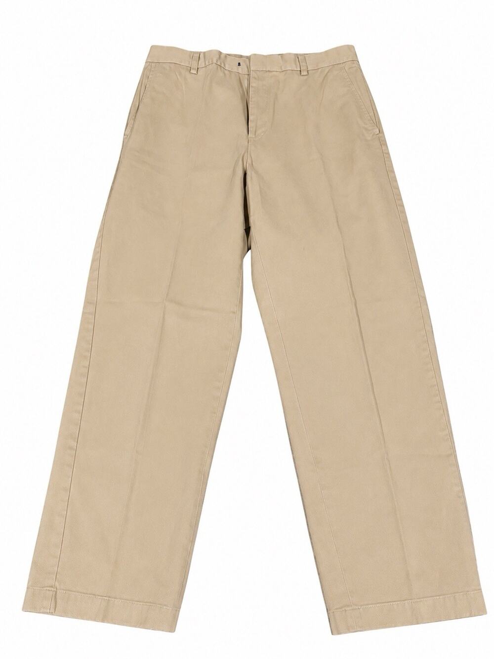 Nautica Clipper Wrinkle Resistant Mens 34 X 32 Beige Khaki Chinos Slacks Flat